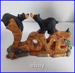 Lot of 7 Big Sky Carvers BEARFOOTS BEARS Jeff Fleming EUC Black Bear Figurines