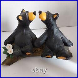 Lot of 7 Big Sky Carvers BEARFOOTS BEARS Jeff Fleming EUC Black Bear Figurines