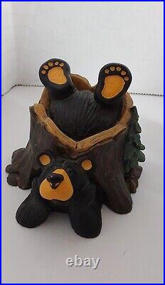 Lot of 7 Big Sky Carvers BEARFOOTS BEARS Jeff Fleming EUC Black Bear Figurines