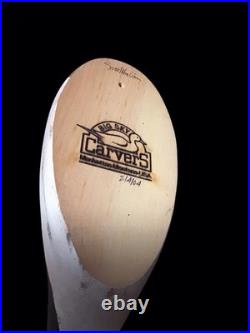 Mallard Duck Decoy, Marked Big Sky Carvers, Artist Signed, Carved Wood. Vintage