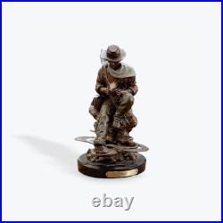 Marc Pierce Big Sky Carvers MP Fly Fisherman Bliss Sculpture 2011 Signed