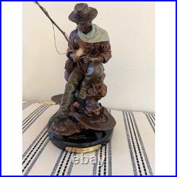 Marc Pierce Big Sky Carvers MP Fly Fisherman Bliss Sculpture 2011 Signed