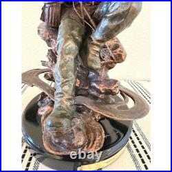 Marc Pierce Big Sky Carvers MP Fly Fisherman Bliss Sculpture 2011 Signed