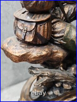 Marc Pierce MP Fly Fisherman Bliss Sculpture Bronze Appearance Heavy