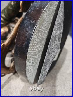 Marc Pierce MP Fly Fisherman Bliss Sculpture Bronze Appearance Heavy