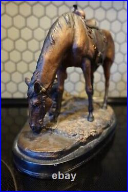 Marc Pierce Signature Collection Sculpture / Faith / Horse and Praying Cowboy