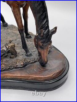 Marc Pierce Signature Collection Sculpture / Faith / Horse and Praying Cowboy