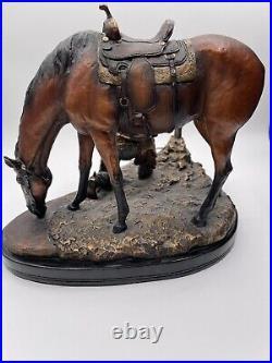 Marc Pierce Signature Collection Sculpture / Faith / Horse and Praying Cowboy