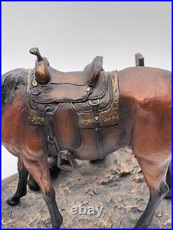 Marc Pierce Signature Collection Sculpture / Faith / Horse and Praying Cowboy