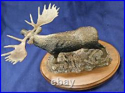 Master Of The Marsh Bradford Williams Montana Bronzes Bull Moose Sculpture