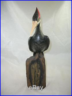 Master's Edition Woodcarving, Big Sky Carvers, Hand Carved Woodpecker / Decoy
