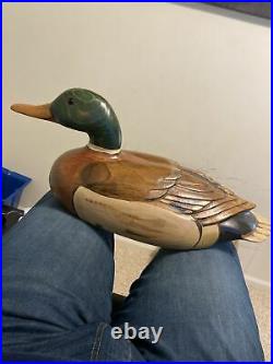 Missouri Ducks Unlimited Signed Mallard Decoy Big Sky Carver Carol Van Delinder