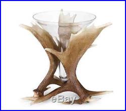 Moose Antler Vase, Big Sky Carvers, Flower Vase, hand-cast, glass, Faux Antlers