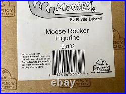 Mountain Mooses Big Sky Carvers Phyllis Driscoll moose rocker figurine