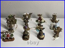 Mountain Mooses By Phyllis Driscoll 12 Days Of Christmas Ornament Set Rare