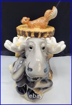 Mountain Mooses Cookie Jar, Big Sky Carvers 2008 retired by Phyllis Driscoll