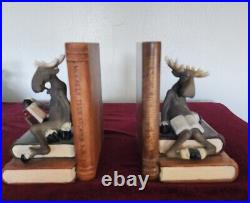Mountain Mooses Phyllis Driscoll Big Sky Carvers Moosely True Moose Book ends
