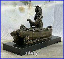 NEW BIG SKY CARVERS BRONZE SCULPTURE ORIGINAL MILO CANOE TRIP BEAR BEARS CUB Art