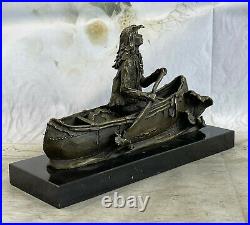 NEW BIG SKY CARVERS BRONZE SCULPTURE ORIGINAL MILO CANOE TRIP BEAR BEARS CUB Art