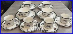 NEW Rare Big sky Carvers 16 Pc Dishes Stoneware Duck Flyway Design Phillip Crowe
