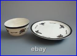 NEW Rare Big sky Carvers 16 Pc Dishes Stoneware Duck Flyway Design Phillip Crowe