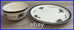 NEW Rare Big sky Carvers 16 Pc Dishes Stoneware Duck Flyway Design Phillip Crowe