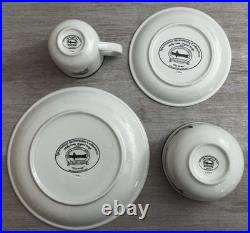 NEW Rare Big sky Carvers 16 Pc Dishes Stoneware Duck Flyway Design Phillip Crowe