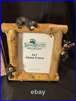 NIB Bearfoots Big Sky Carvers 5x7 Picture Frames by Jeff Fleming Set Of 4