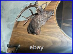 NRA elk gun and coat rack with mirror from big sky carvers brand new