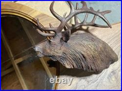 NRA elk gun and coat rack with mirror from big sky carvers brand new