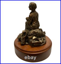 Native American Indian Guiding The Way Big Sky Carvers Sculpture Mother & Baby