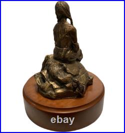 Native American Indian Guiding The Way Big Sky Carvers Sculpture Mother & Baby