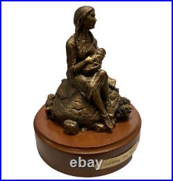 Native American Indian Guiding The Way Big Sky Carvers Sculpture Mother & Baby