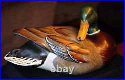 Original Vintage Big Sky Carvers John Gewerth Wooden Mallard Duck Decoy