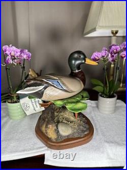 PRISTINE Big Sky Carvers Duck Decoy SWIMMING MALLARD Masters Edition +COA RARE