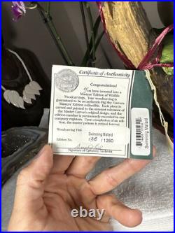 PRISTINE Big Sky Carvers Duck Decoy SWIMMING MALLARD Masters Edition +COA RARE