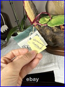 PRISTINE Big Sky Carvers Duck Decoy SWIMMING MALLARD Masters Edition +COA RARE