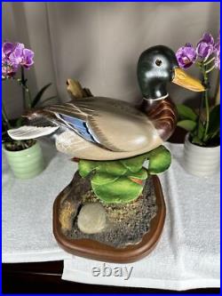 PRISTINE Big Sky Carvers Duck Decoy SWIMMING MALLARD Masters Edition +COA RARE