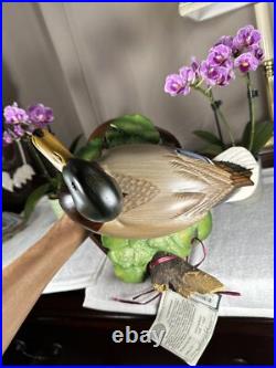 PRISTINE Big Sky Carvers Duck Decoy SWIMMING MALLARD Masters Edition +COA RARE