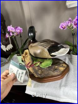 PRISTINE Big Sky Carvers Duck Decoy SWIMMING MALLARD Masters Edition +COA RARE