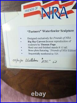 Partners Waterfowler Sculpture Thomas Page Friends Of NRA Limited Edition