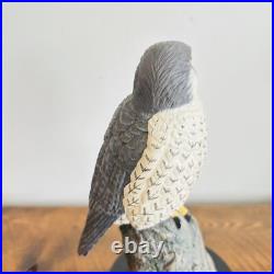 Peregrine Falcon Sculpture Robert Lawson Solitary Hunter Big Sky Carvers