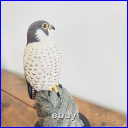 Peregrine Falcon Sculpture Robert Lawson Solitary Hunter Big Sky Carvers