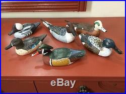 Peter Codd MIGRATIONS Boston LOT of SIX Hand Crafted Wood Duck Decoys 6 pcs