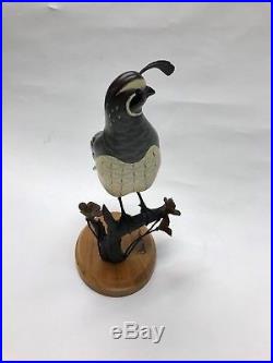 Quail Figurine by Big Sky Carvers, Master's Edition Woodcarving