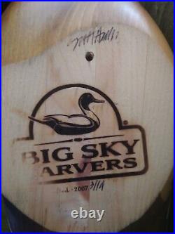 RARE BIG SKY CARVERS Pheasant Wood Carved Decoy, 2007 Artist Signed & Numbered