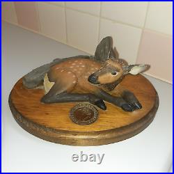 RARE BIG SKY Carvers Baby Elk Rocky Mountain Elk Foundation by Glenn Swanson