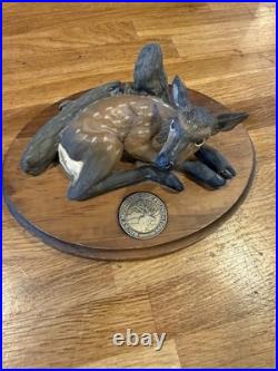 RARE BIG SKY Carvers Baby Elk Rocky Mountain Elk Foundation by Glenn Swanson