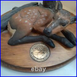 RARE BIG SKY Carvers Baby Elk Rocky Mountain Elk Foundation by Glenn Swanson