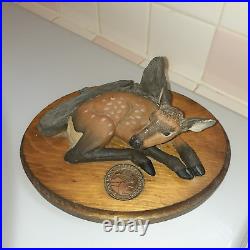 RARE BIG SKY Carvers Baby Elk Rocky Mountain Elk Foundation by Glenn Swanson